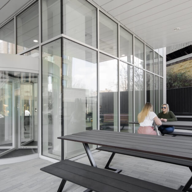 Roof terrace in Pell Street, Workspace Group Plc, Surrey Quays