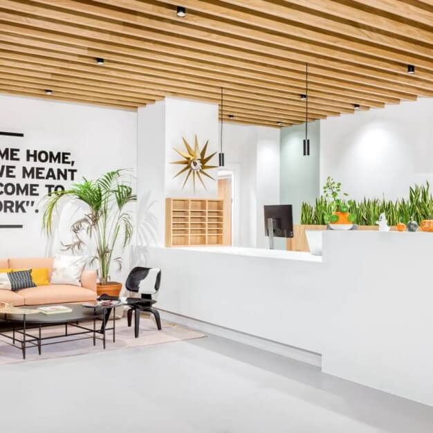 Reception area at Sutton Plaza, Regus in Sutton