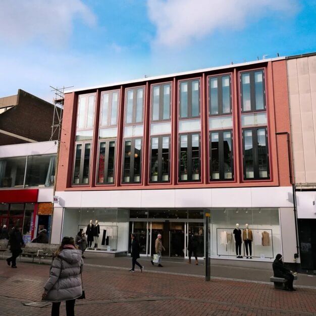 The building at Throwley Way, Oru Space Ltd, Sutton
