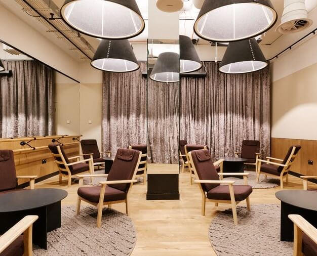 Breakout area at Aldwych, WeWork in Temple