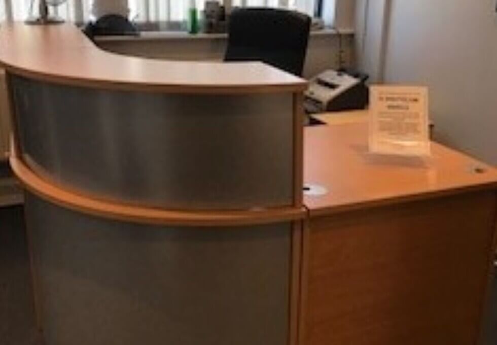 The reception at The Broadway, Stonecot Homes in Tolworth