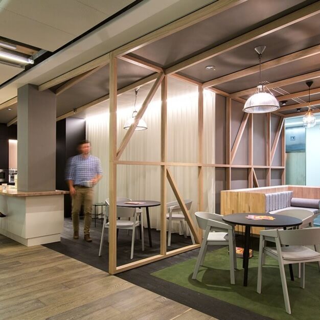 Breakout space for clients - Stephen Street, FORA in Tottenham Court Road