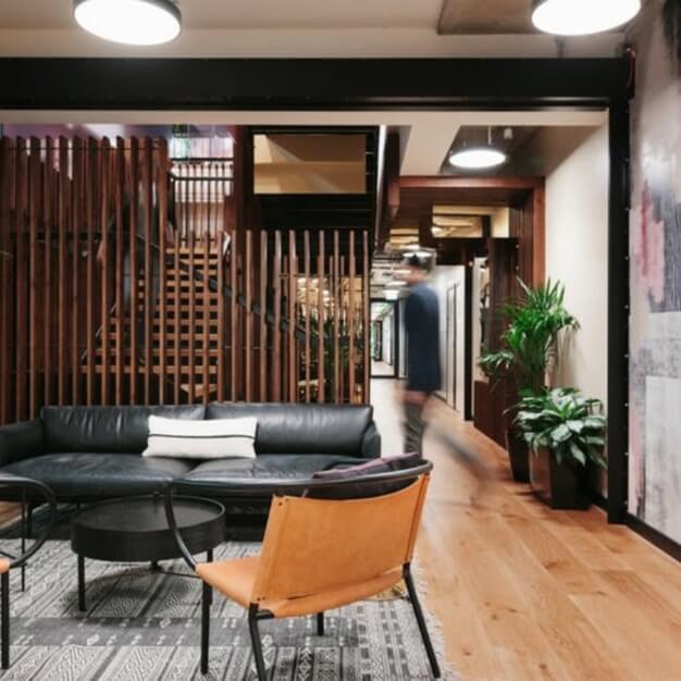 A breakout area in St. Katharine's Way, WeWork, Tower Hill