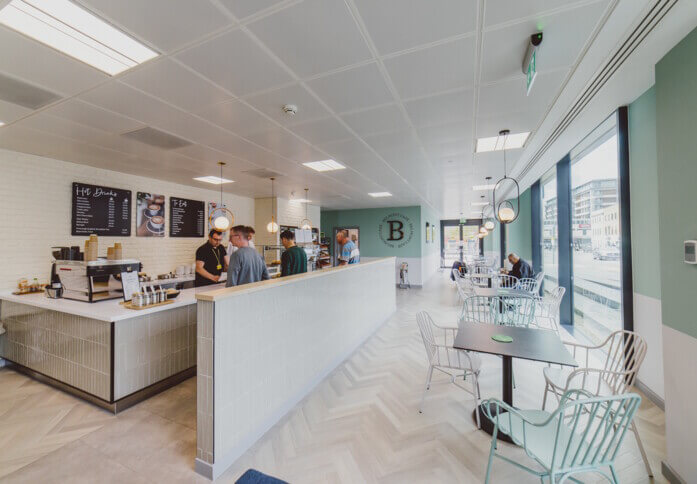 Café area at Belmont Road, Orega, Uxbridge