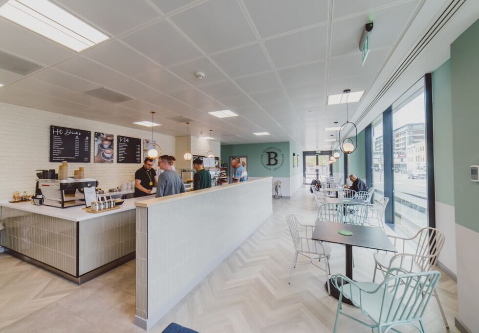 Café area at Belmont Road, Orega, Uxbridge