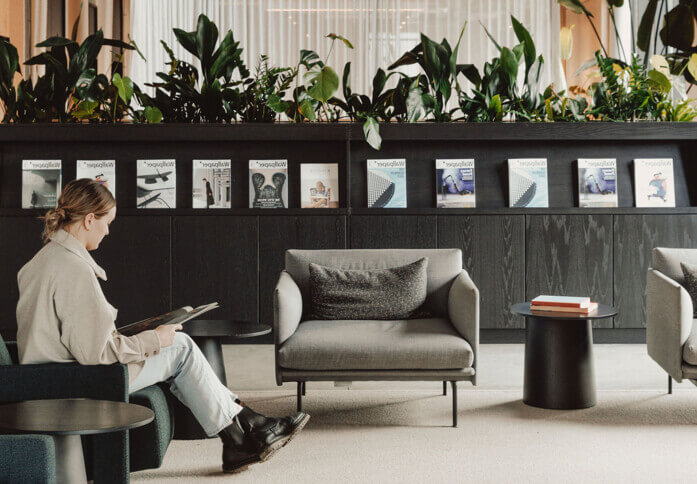 Breakout area at Albert Embankment, FORA in Vauxhall