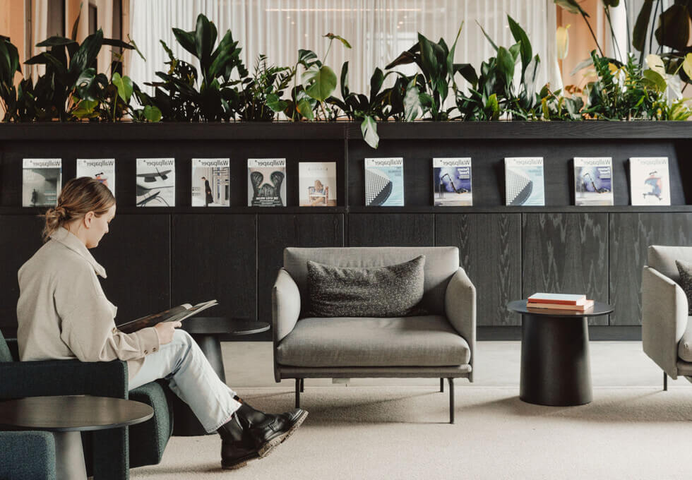Breakout area at Albert Embankment, FORA in Vauxhall
