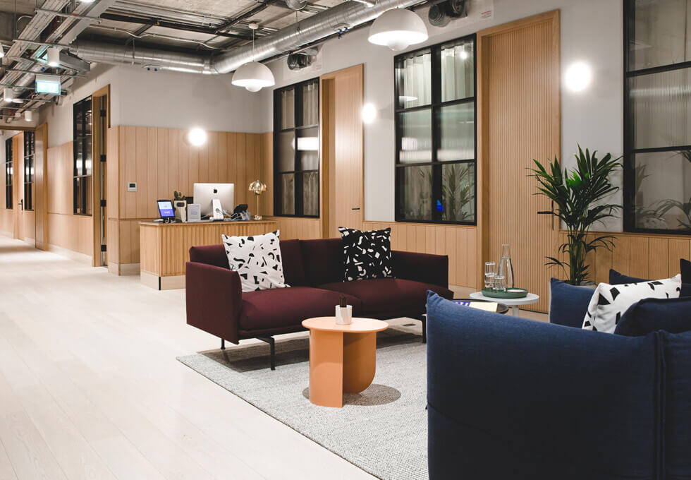 A breakout area in Eccleston Square, FORA, Victoria