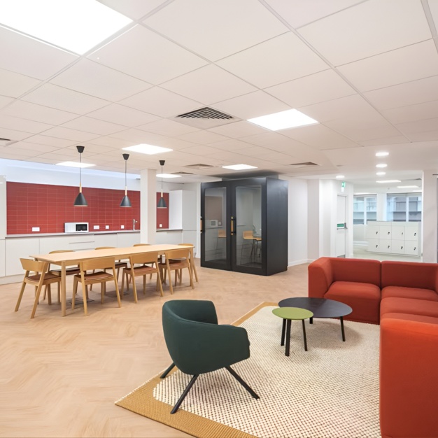 A breakout area in Greycoat Place, Metspace London Limited, Victoria