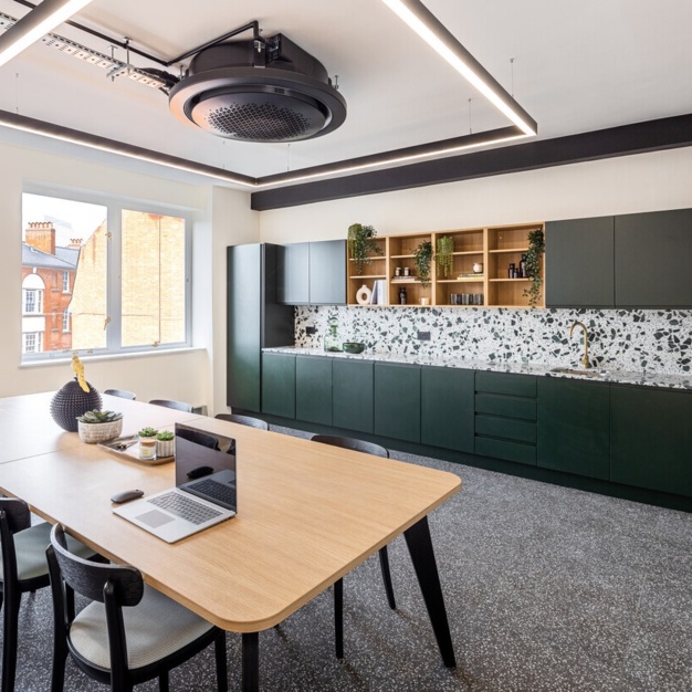 A breakout area in Vauxhall Bridge Road, Venaglass Haymarket Ltd, Victoria