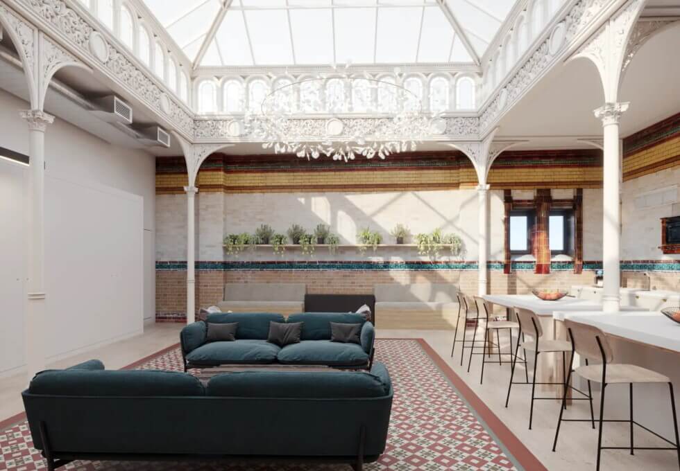 Breakout area at Greencoat Place, FORA in Victoria