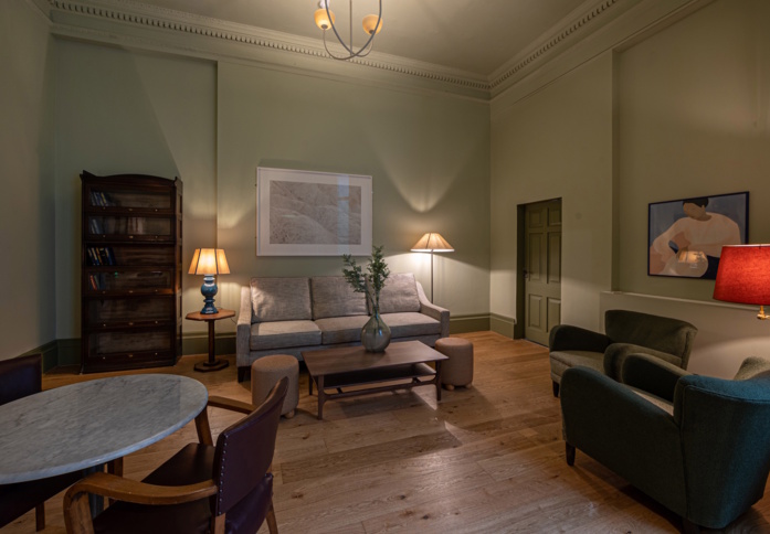 Client breakout space on Grosvenor Gardens Mews, The Arterial Group Ltd in Victoria