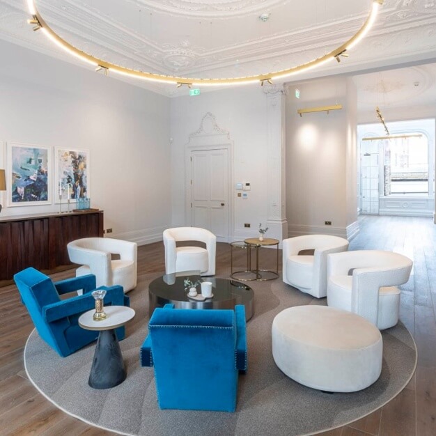 Dedicated breakout area at Grosvenor Gardens, Workpad in Victoria