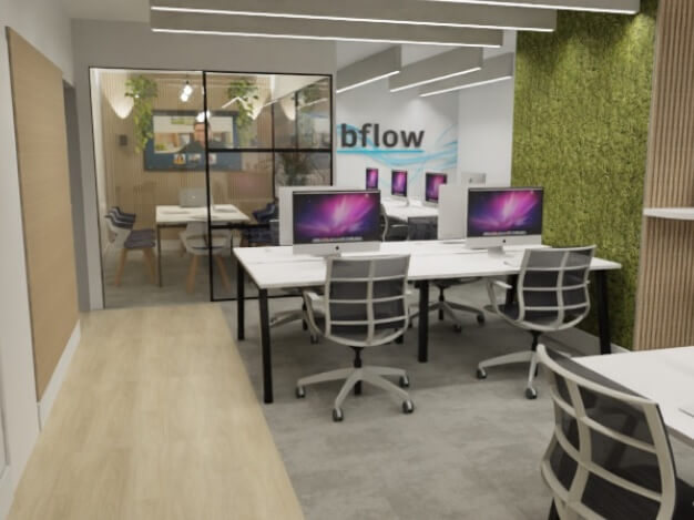 Dedicated workspace, Grosvenor Gardens, Hubflow Ltd in Victoria