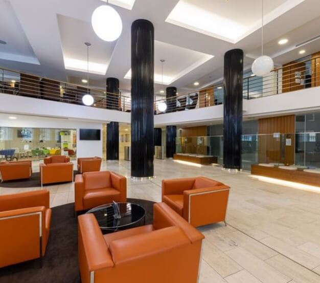 Foyer area in Buckingham Palace Road, Workpad, Victoria