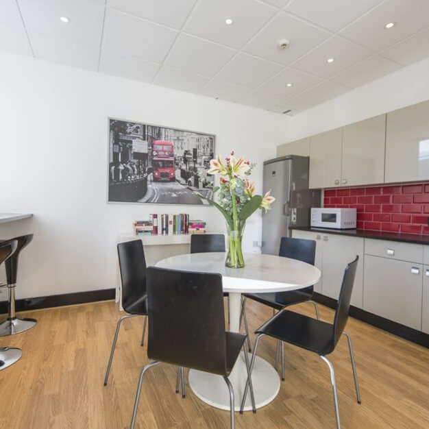 Kitchen area - Vauxhall Bridge Road, First Base (Victoria)