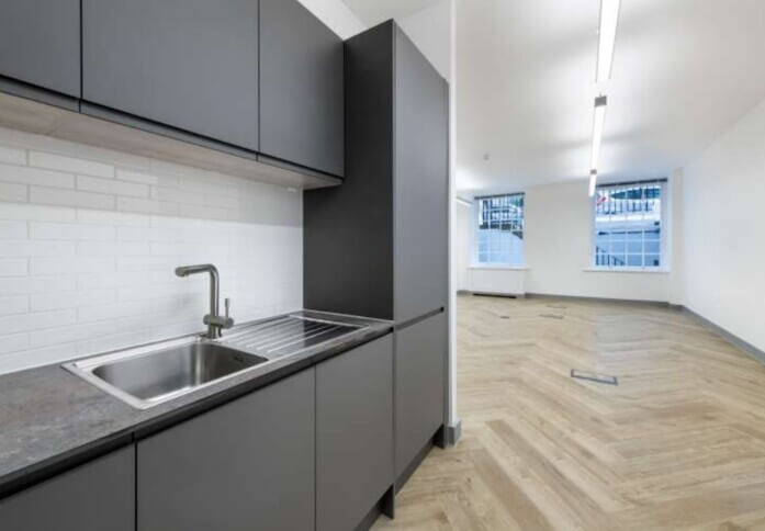 Kitchen at Castle Lane, Workspace Group Plc in Victoria