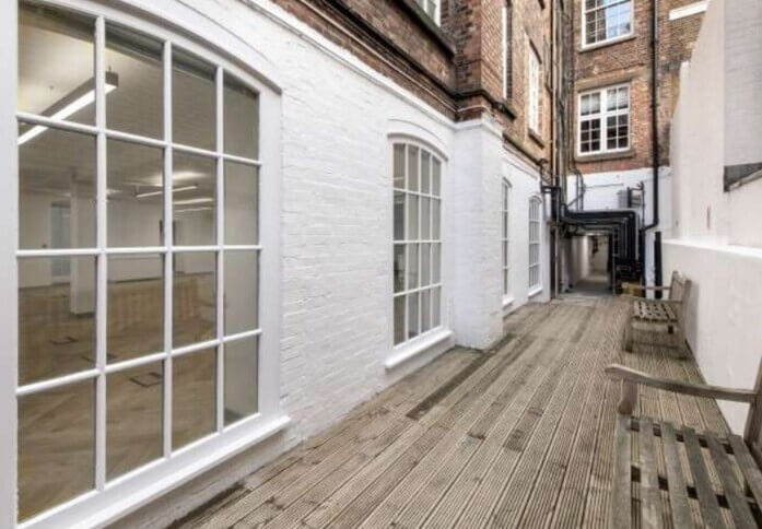 Outdoor space at Castle Lane, Workspace Group Plc (Victoria)