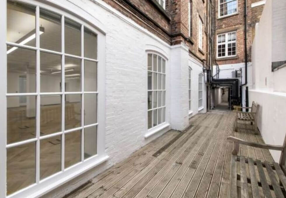 Outdoor space at Castle Lane, Workspace Group Plc (Victoria)