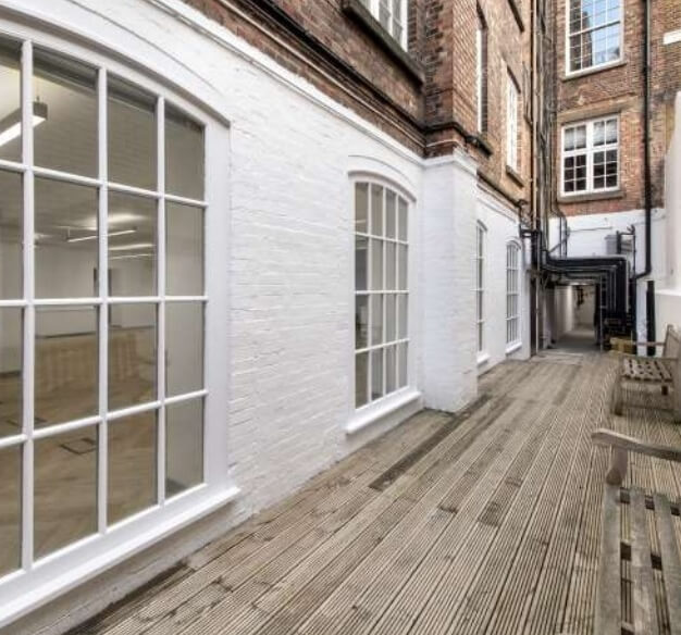 Outdoor space at Castle Lane, Workspace Group Plc (Victoria)