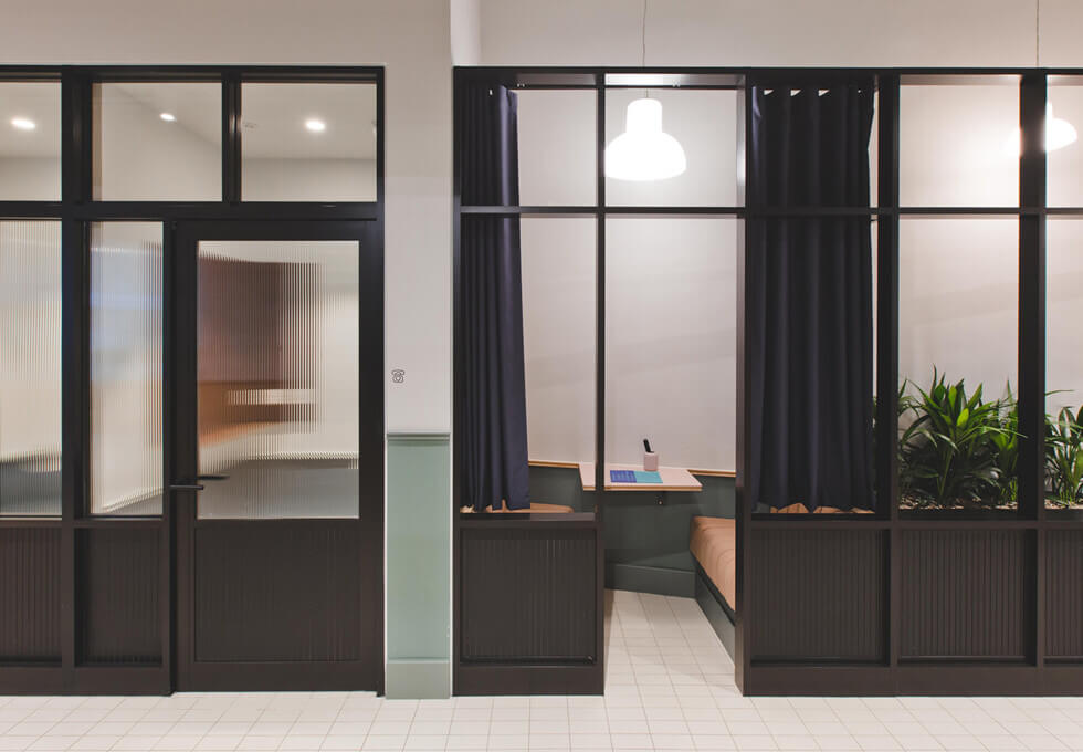 Phone booth at Eccleston Square, FORA in Victoria