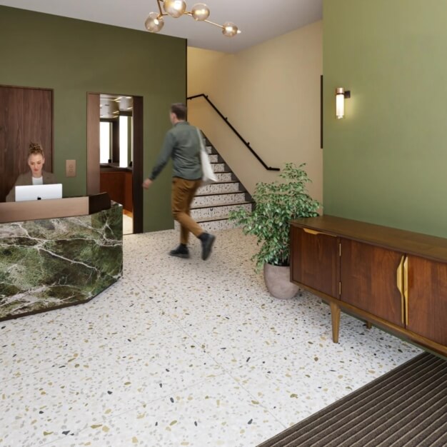 Reception area at 5 Eccleston Street, The Arterial Group Ltd in Victoria