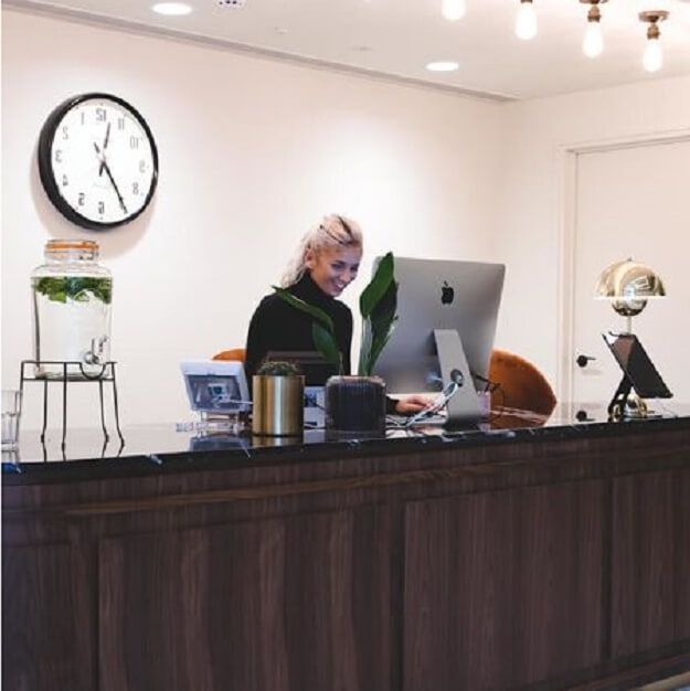 Reception area at Hudson Place, FORA in Victoria