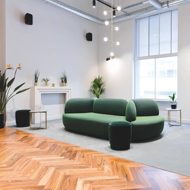 The breakout area at Hudson Place, FORA, Victoria
