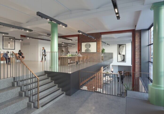 The foyer at Greencoat Place, FORA (Victoria)