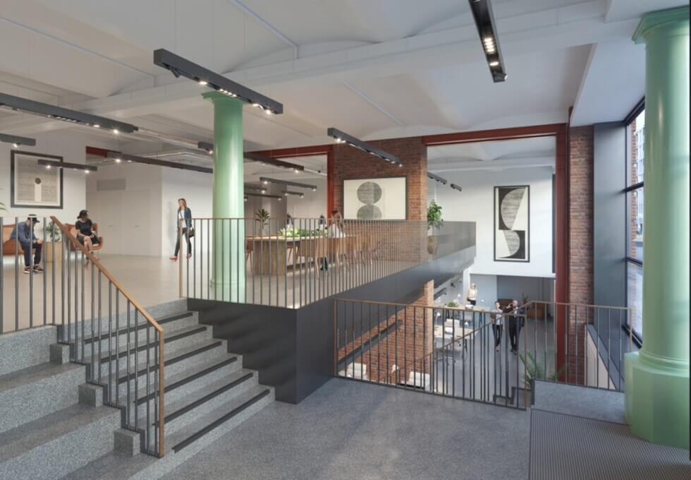 The foyer at Greencoat Place, FORA (Victoria)