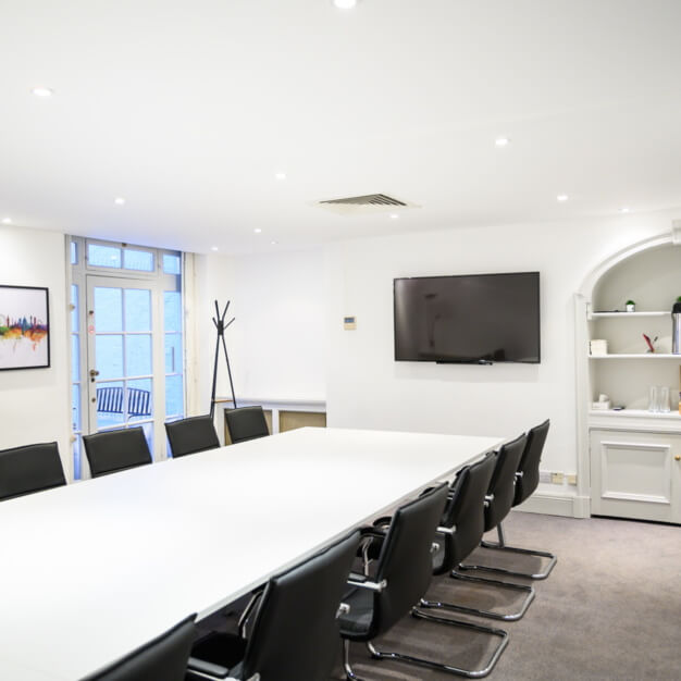 The meeting room at Catherine Place, Citibase in Victoria