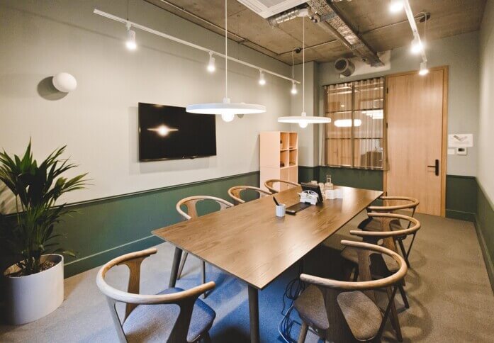 The meeting room at Eccleston Square, FORA in Victoria