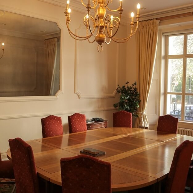 The meeting room at Eccleston Square in Victoria