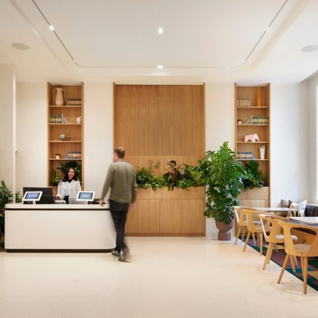 The reception at Grosvenor Gardens, X and Why Ltd in Victoria