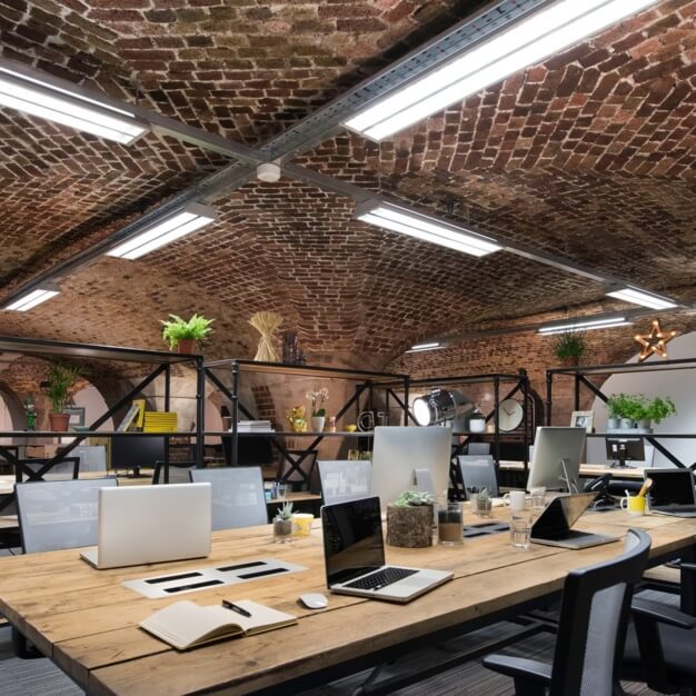 The communal space at Porters Walk, Tobacco Dock Venue Limited in Wapping