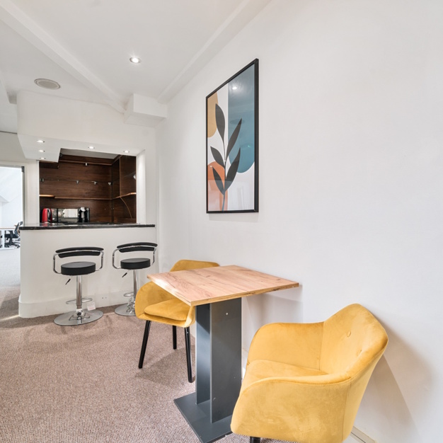 Breakout area at Stamford Street, WorkHub 56 Ltd in Waterloo