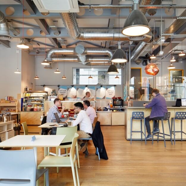 Breakout area at Union Street, Workspace Group Plc in Waterloo