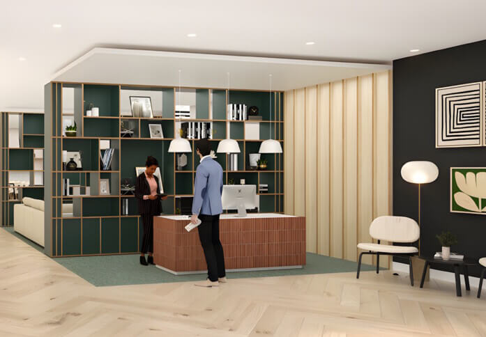 Reception at Leake Street, Unity Flexible Office Space in Waterloo