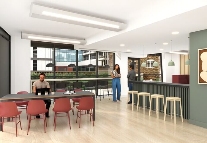 The breakout area - Leake Street, Unity Flexible Office Space (Waterloo)