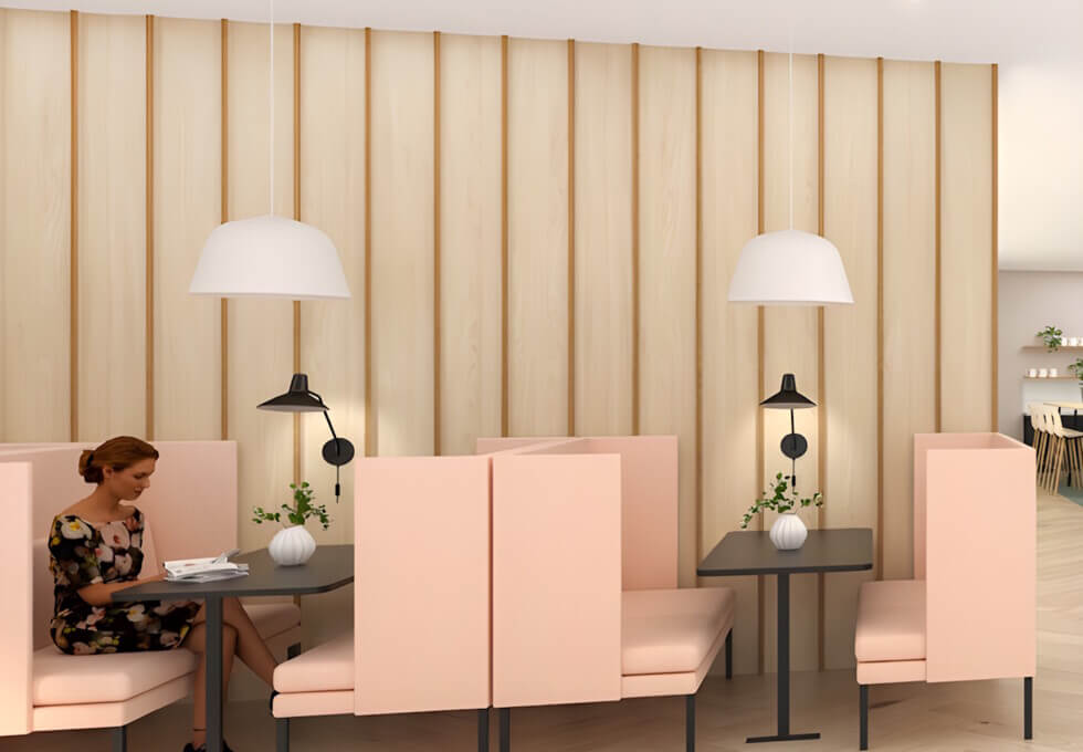 The breakout area on Leake Street, Unity Flexible Office Space (Waterloo)