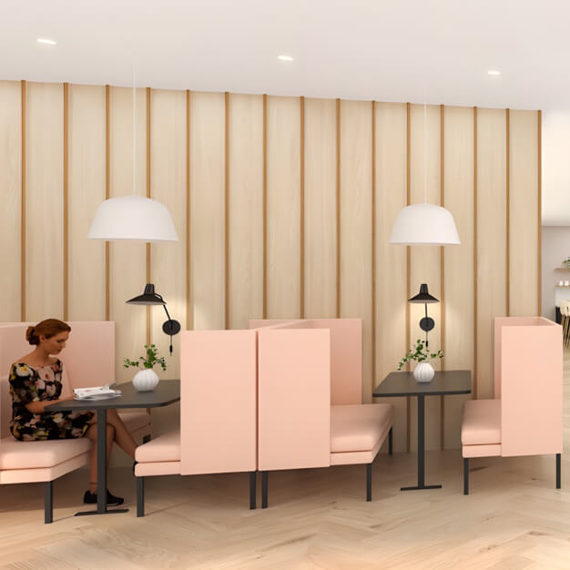 The breakout area on Leake Street, Unity Flexible Office Space (Waterloo)