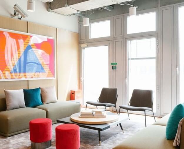 The meeting room at York Road, WeWork in Waterloo