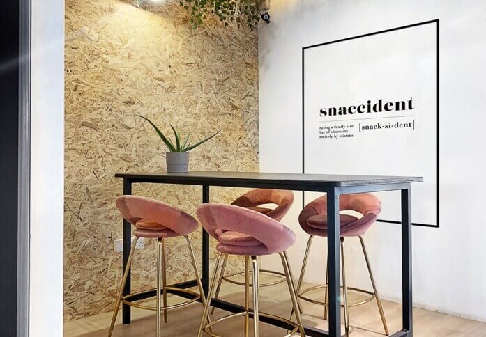 A breakout area in Liberty Centre, Liberty Workspace Limited, Wembley