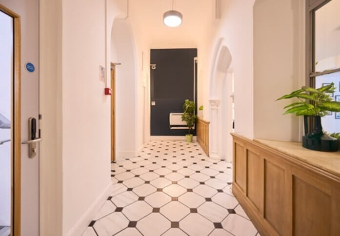The hallway at Fulham Road, Nammu Workplace Ltd in West Brompton