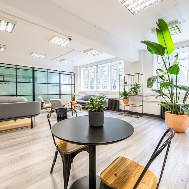 Breakout area at Horseferry Road, Hermit Offices Limited (Frameworks) in Westminster