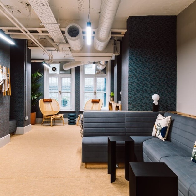 The breakout area in Horse Guards Avenue, Huckletree, Westminster