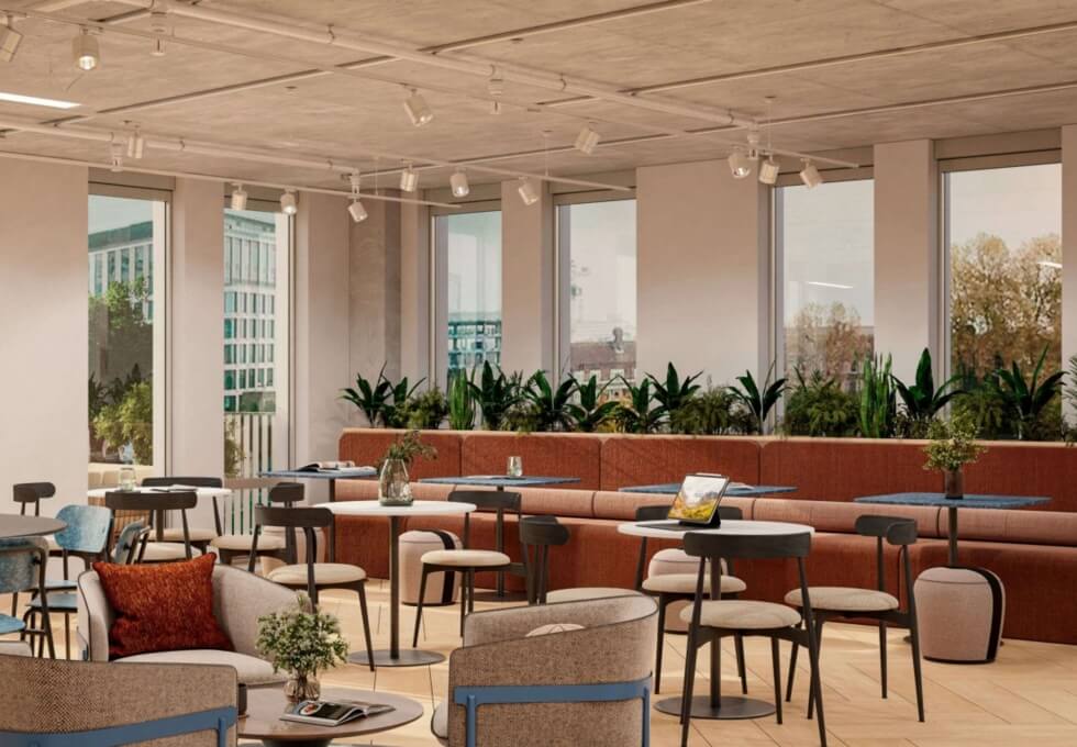 The dedicated breakout area - Wood Crescent, Knight Frank (White City)