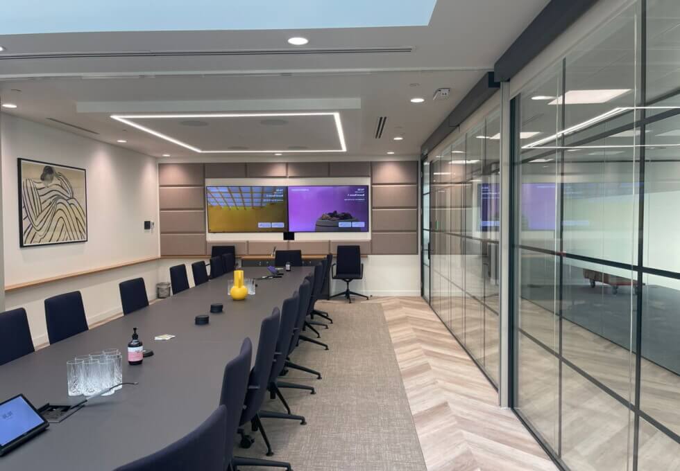 The meeting room at Ariel Way, F W White City Ltd in White City