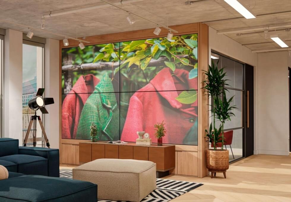 The reception at Wood Crescent, Knight Frank in White City