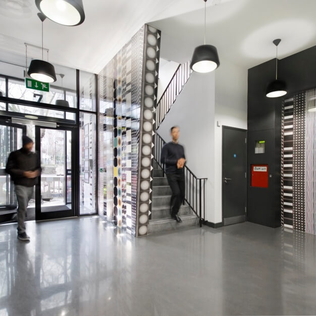 The foyer at Whitechapel Road, Workspace Group Plc (Whitechapel)
